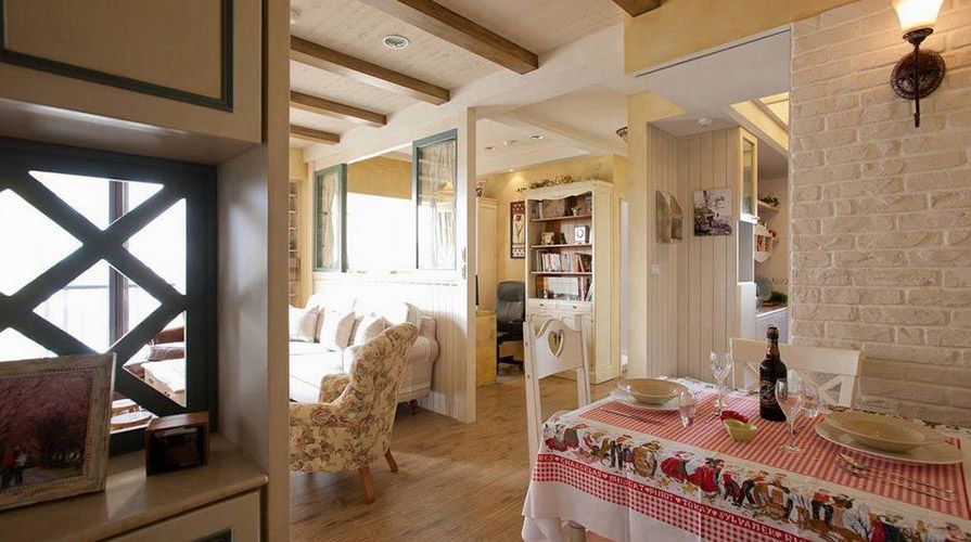 北京裝修案例83方美式鄉(xiāng)村兩居