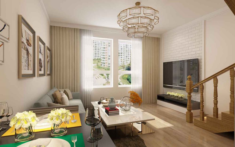 北京裝修案例華遠(yuǎn)瀾悅loft  現(xiàn)代