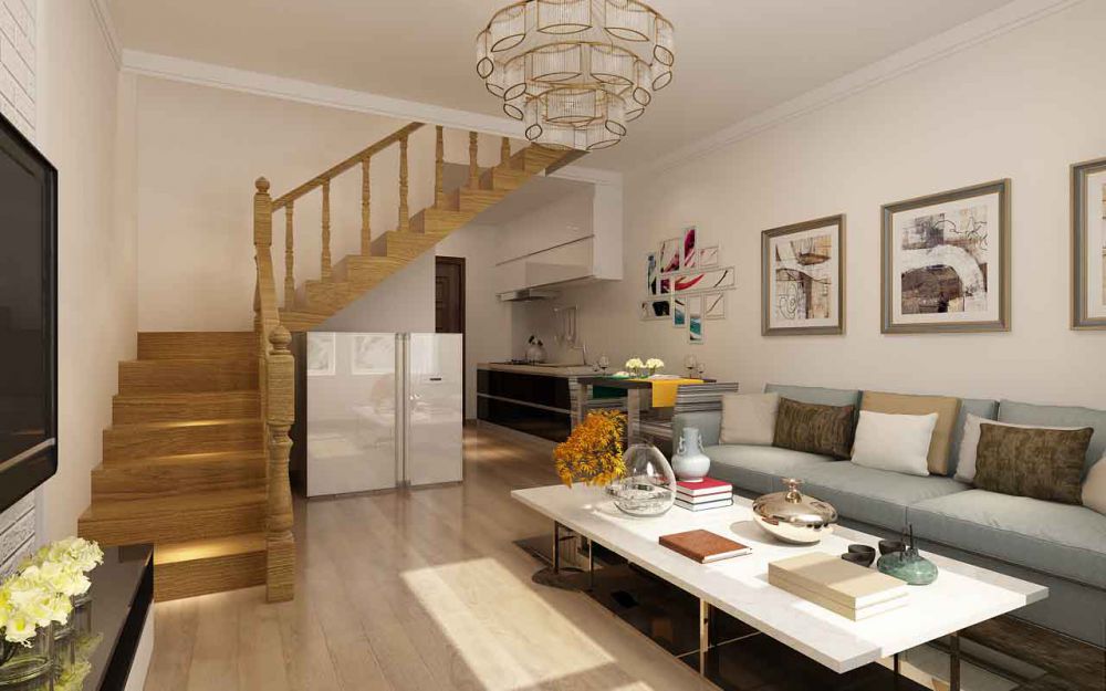 北京裝修案例華遠(yuǎn)瀾悅loft  現(xiàn)代